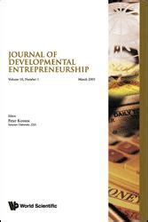 Journal of Developmental Entrepreneurship .